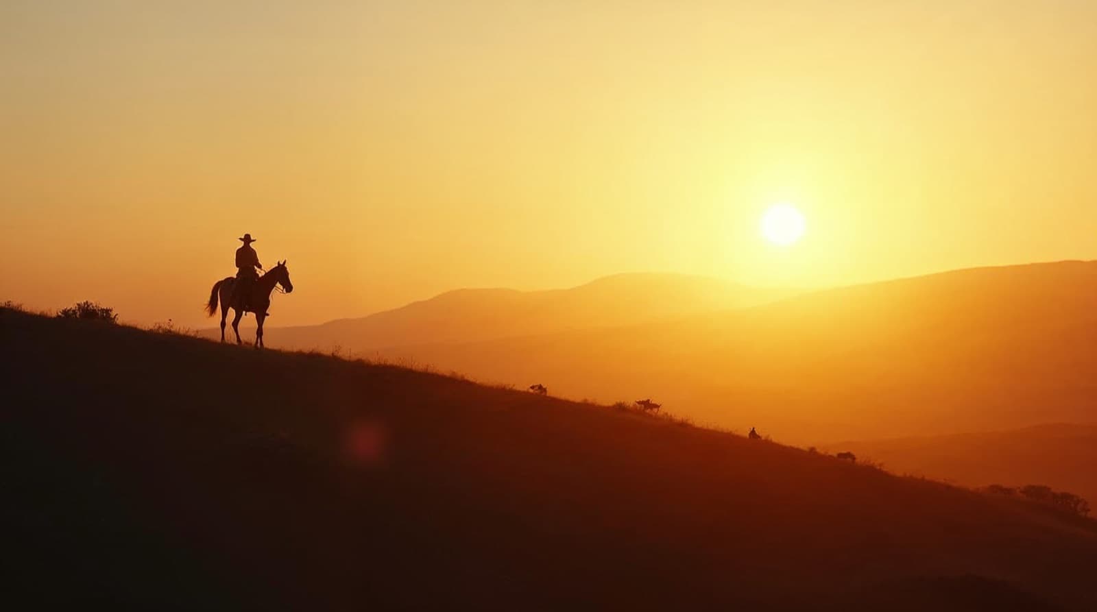 Western vista at golden hour